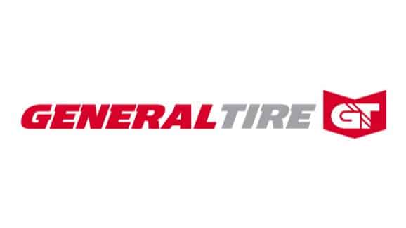 Bridgestone logo with bold black lettering and a red and white emblem, representing tire manufacturer branding.