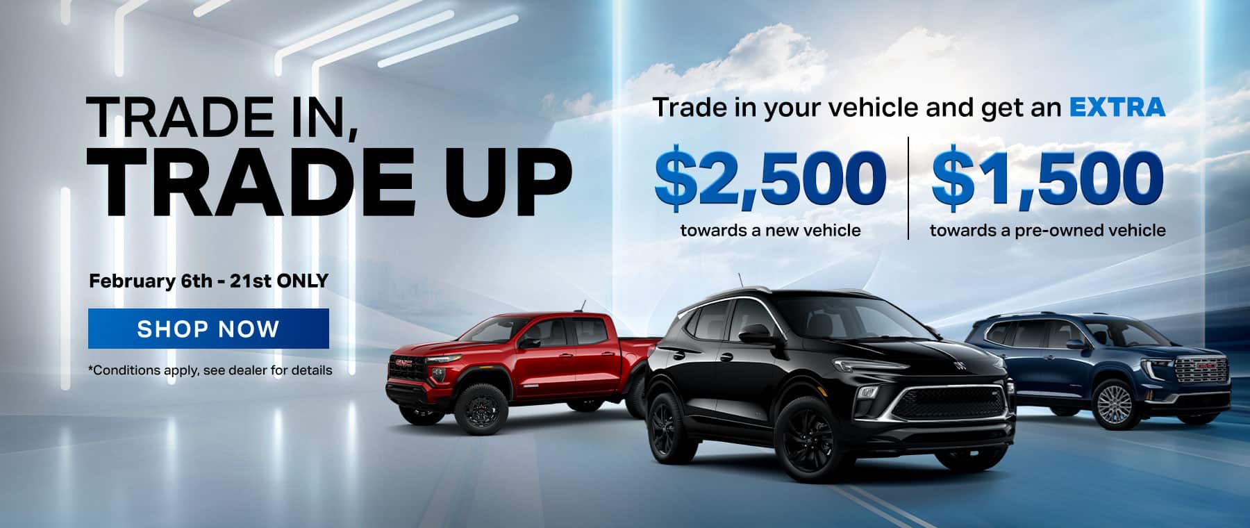 No payments for 90 days on financing offers, featuring three cars under fireworks. Shop now button.